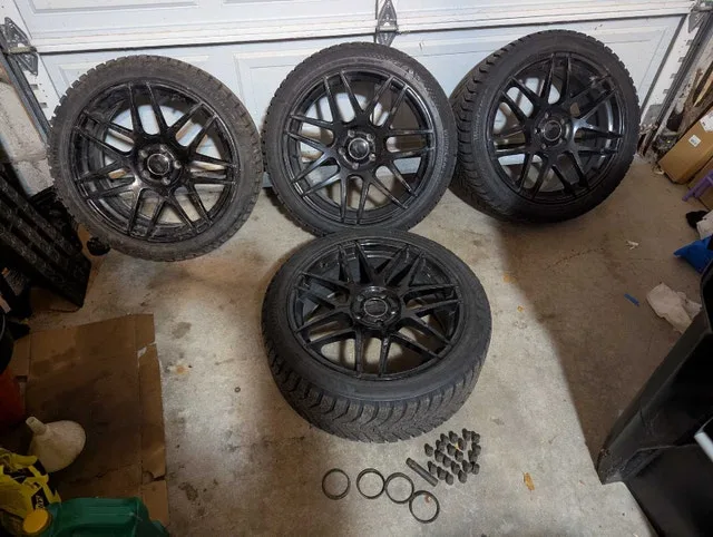 Winter Tire & Rim Package (245/40R19) — Like New