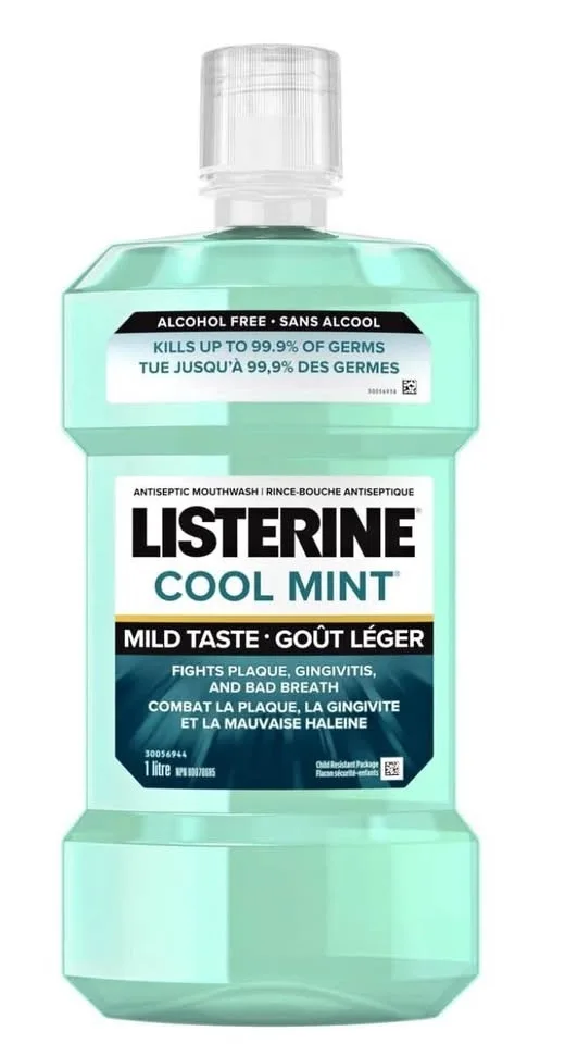 Listerine Cool Mint Zero Alcohol Free 1 Litre