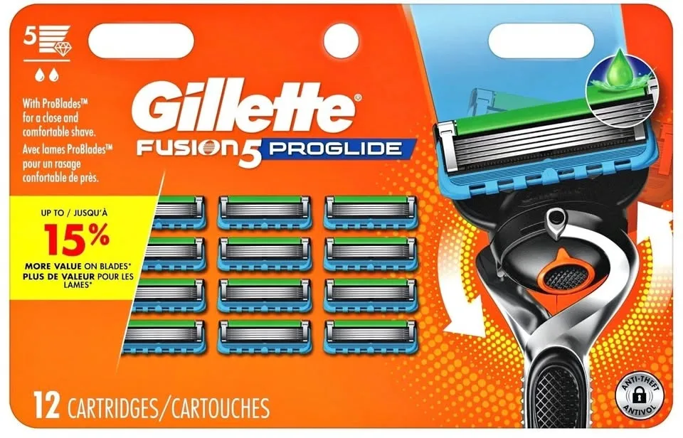 Gillette Fusion 5 PROGLIDE 12 Cartridges