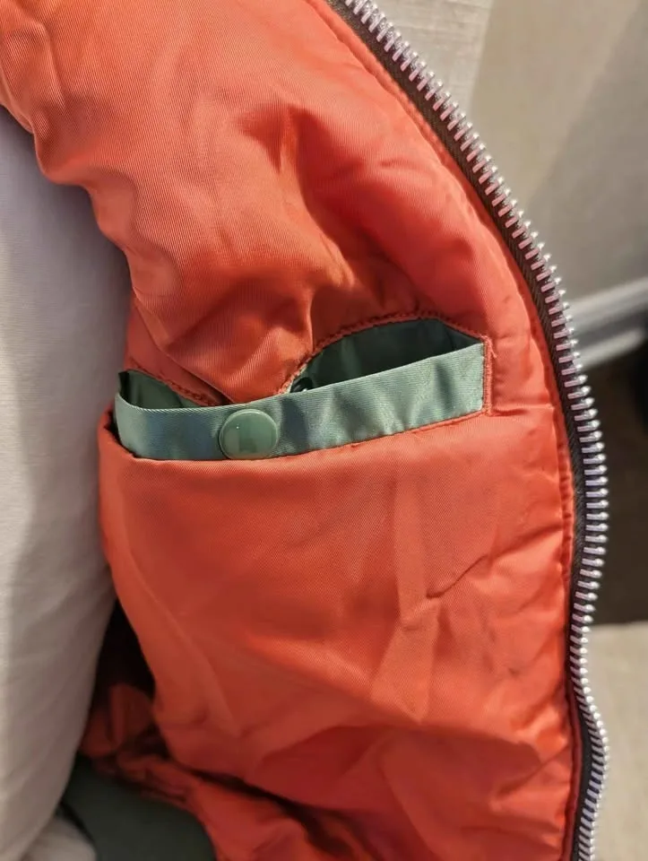 Alpha Industries Green Jacket - kids large- ($75 in Dec) image indicator(4)