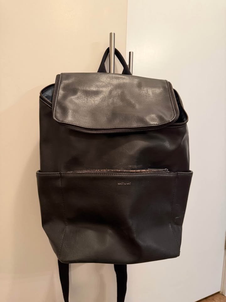Matt & NAT black backpack