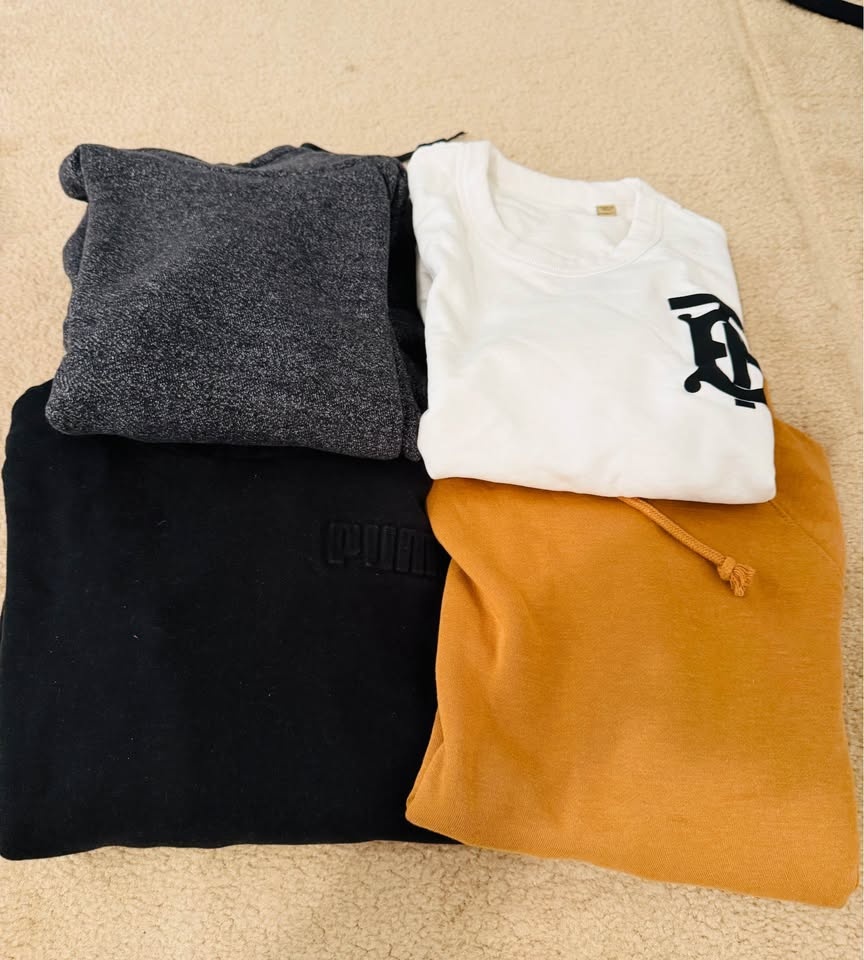 Pack of 4 Hoodies / Sweatshirts – Large Size, Cozy & Comfortable