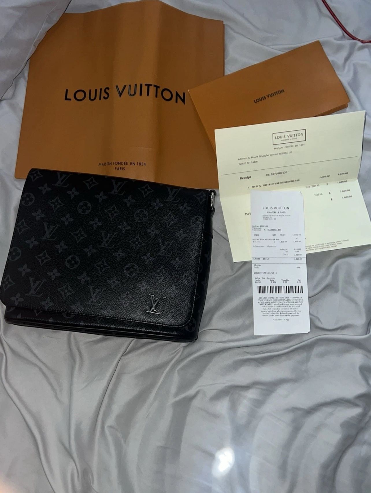 Lv Private Messenger Bag Comes With Receipt