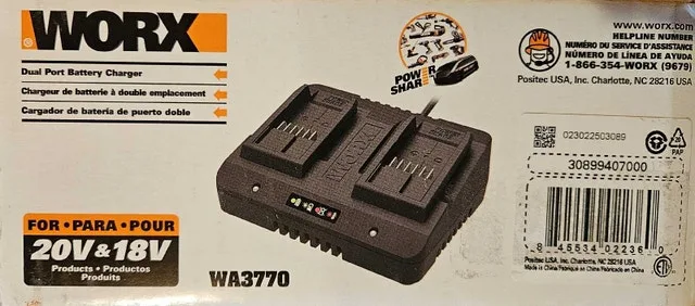 Worx Dual Battery Charger