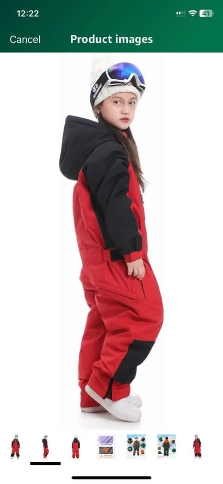 2 Ski/Snowboard Suits Size 130cm (Fits 8-9 Years) image indicator(2)