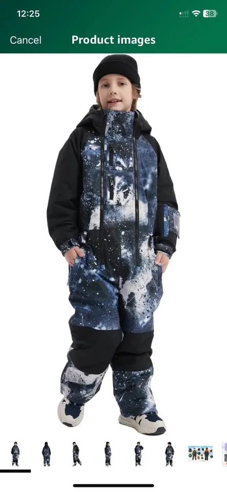 2 Ski/Snowboard Suits Size 130cm (Fits 8-9 Years) image indicator(4)