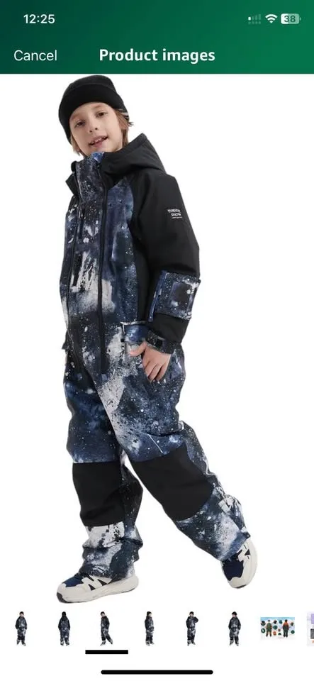 2 Ski/Snowboard Suits Size 130cm (Fits 8-9 Years) image indicator(6)