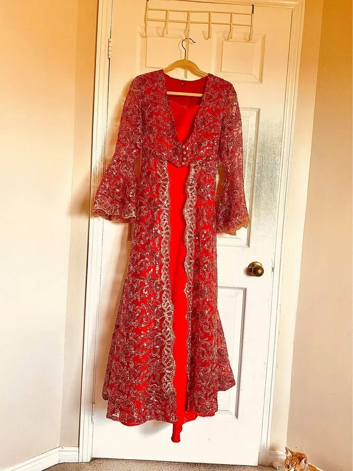 Traditional Henna Night Cafton - Bindalli dress /Motif Kaftan