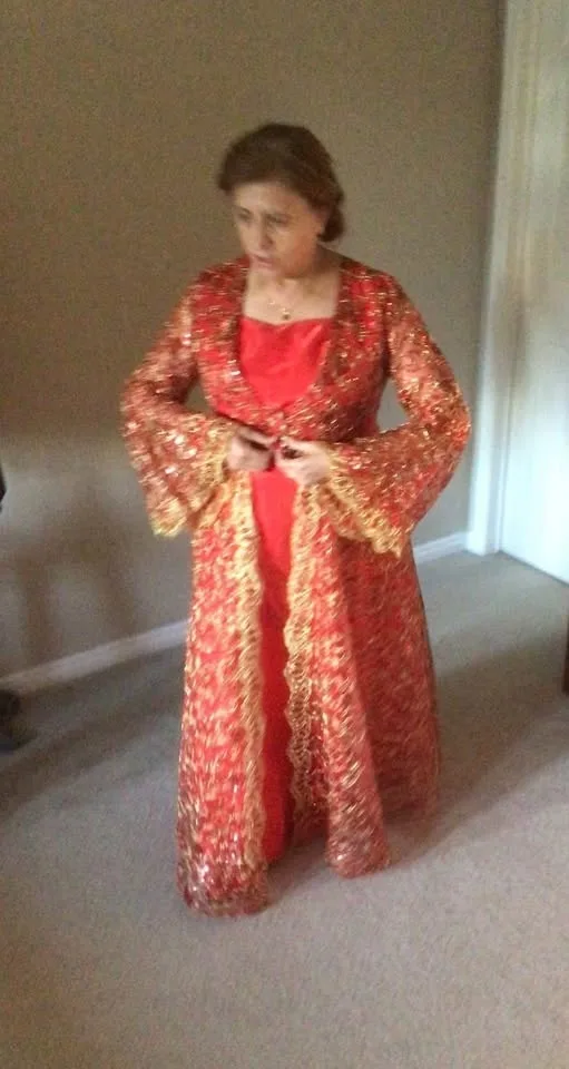 Traditional Henna Night Cafton - Bindalli dress /Motif Kaftan image indicator(2)