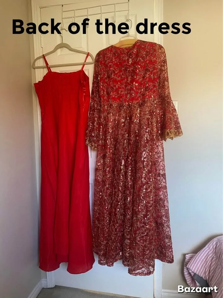 Traditional Henna Night Cafton - Bindalli dress /Motif Kaftan image indicator(3)