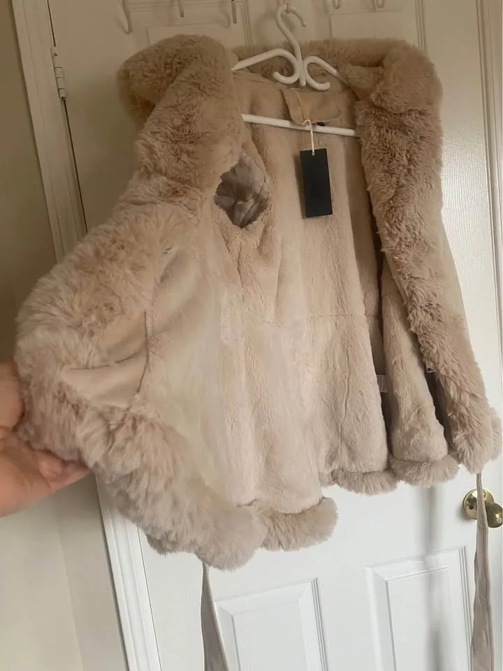 New Large Women's Trench Coat Faux Suede Jacket image indicator(8)