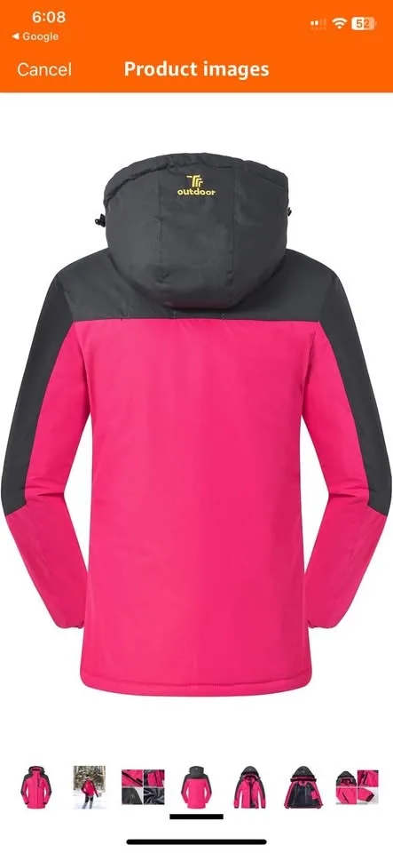 Women's Winter Ski Snow Jacket Waterproof Windproof Fleece image indicator(3)