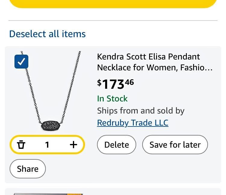 Kendra Scott Elisa Oval Pendant Necklace Black Drusy