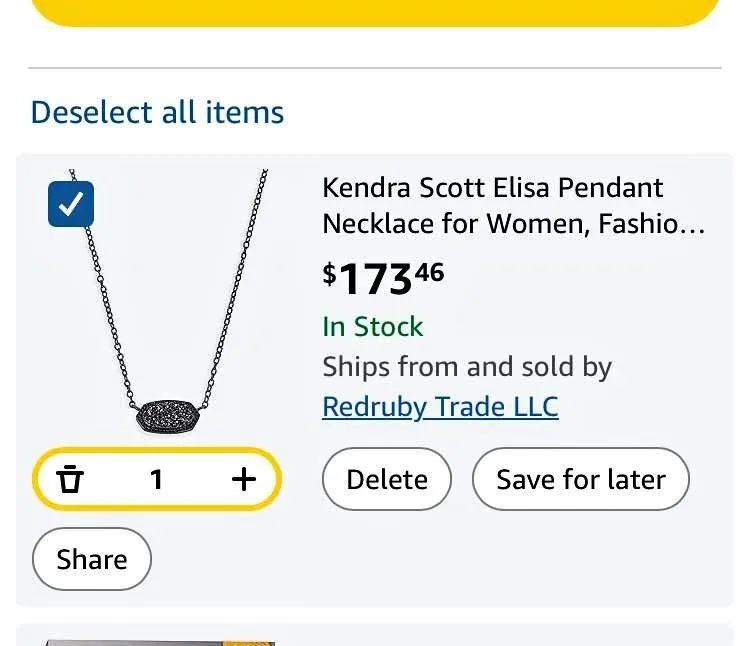 Kendra Scott Elisa Oval Pendant Necklace Black Drusy