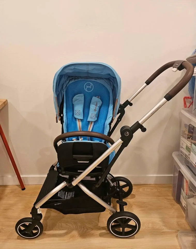 💎🆕 Cybex Eezy S Twist+2 Stroller - Black & Blue - $400 image indicator(3)