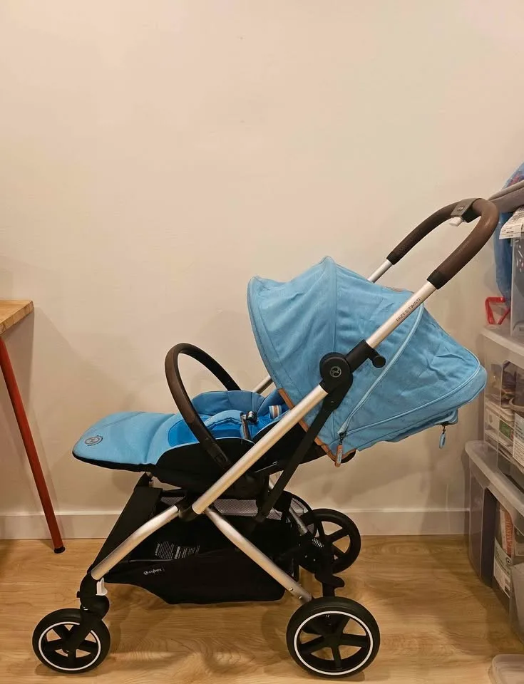 💎🆕 Cybex Eezy S Twist+2 Stroller - Black & Blue - $400 image indicator(4)