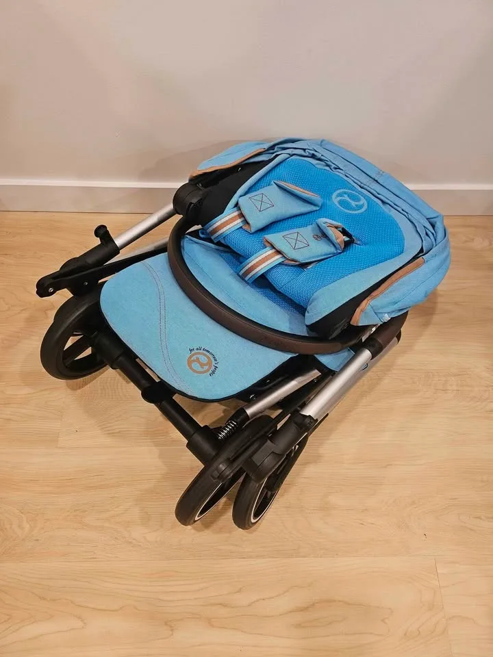 💎🆕 Cybex Eezy S Twist+2 Stroller - Black & Blue - $400 image indicator(7)