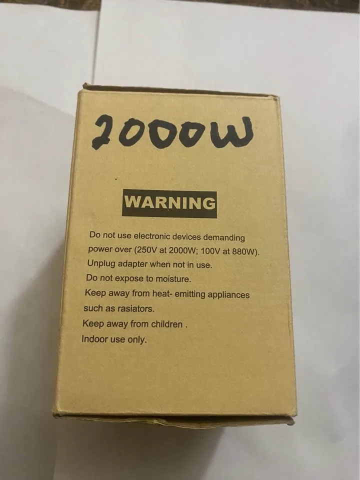 Universal Travel Adapter Voltage Converter VINTAR 2000W image indicator(6)