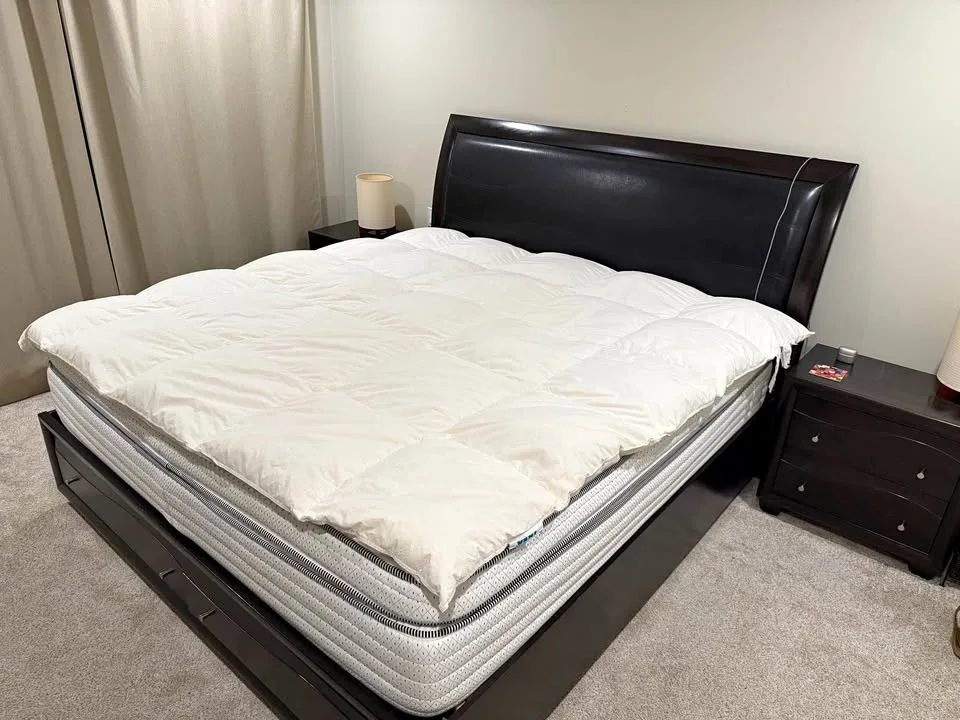 King size bed and two side tables