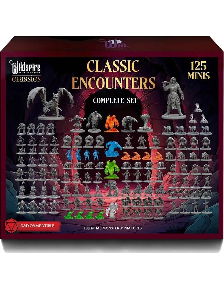 New Sealed DND Miniatures - 125 Unpainted 28mm Minis image indicator(2)