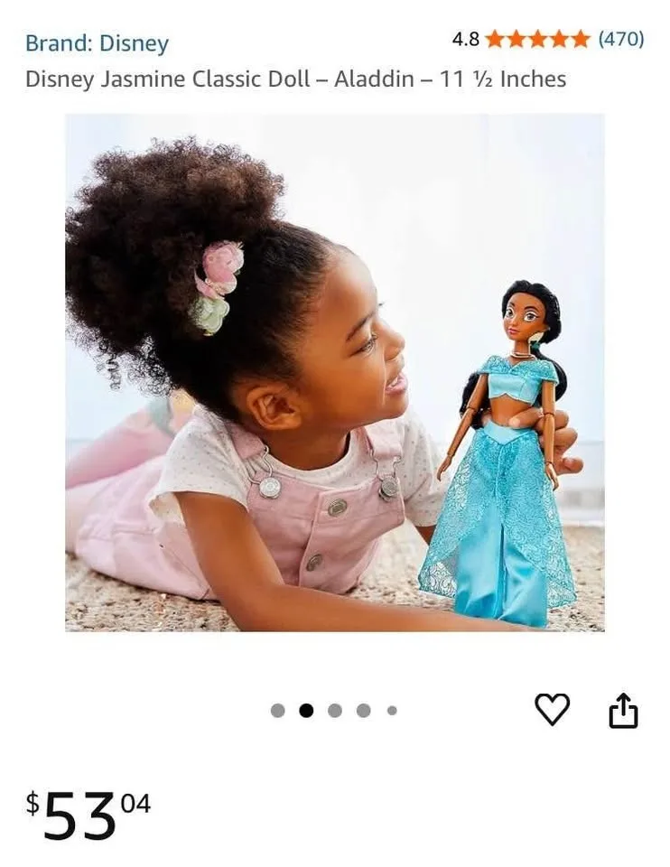 Disney Princess Jasmine Classic Doll – Aladdin Compare to $60 image indicator(3)