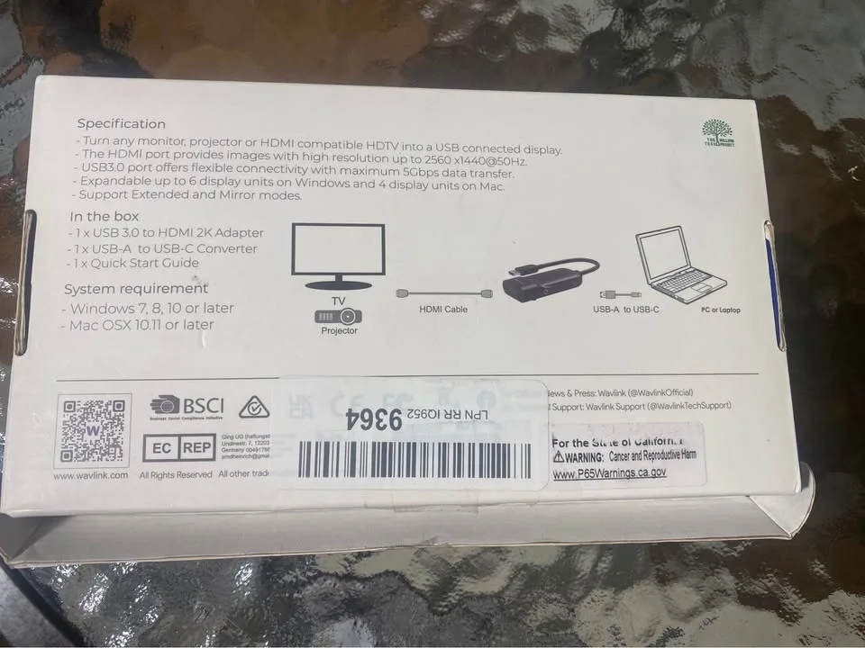 Wavlink USB 3.0 to HDMI 2 K Adapter image indicator(8)