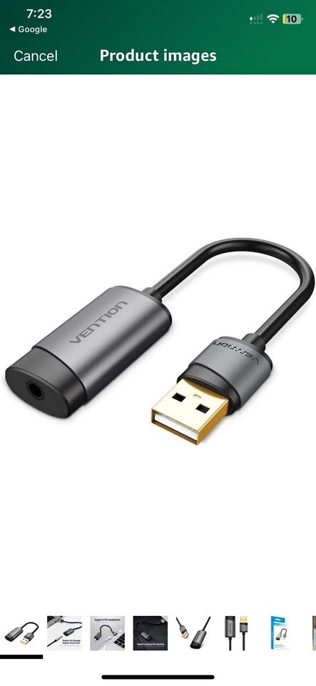 USB External Sound Card Metal
