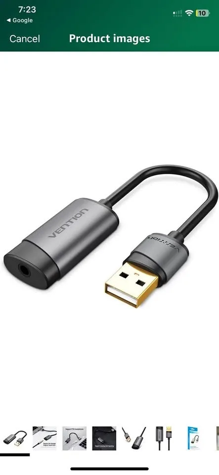 USB External Sound Card Metal