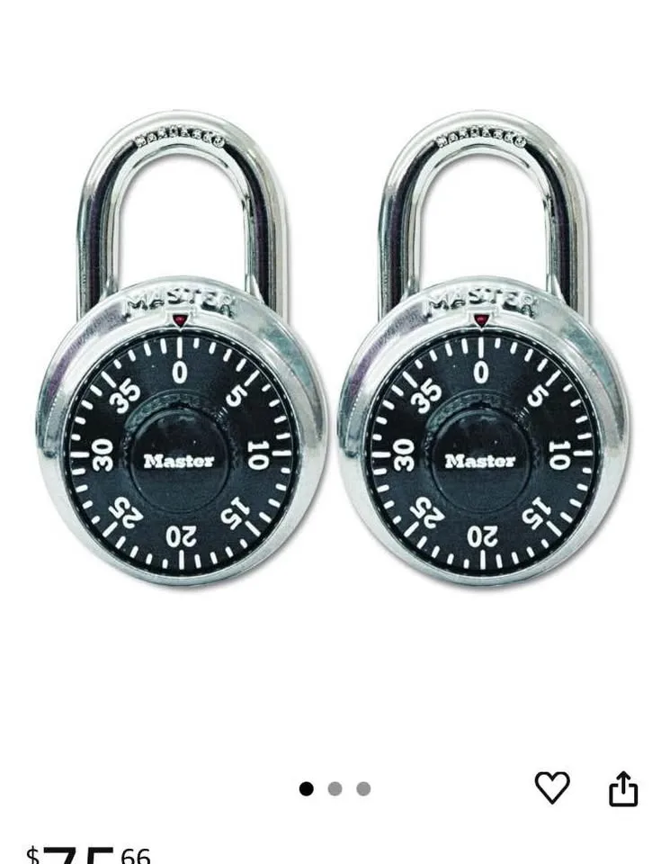 Master Lock 1500T 2-Pack Matching Combination compare to $69.99 image indicator(2)