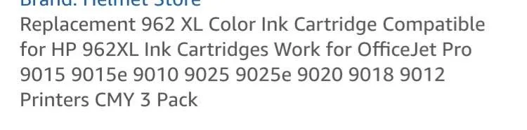 962 XL Ink Cartridges Combo Pack for HP officejet image indicator(6)