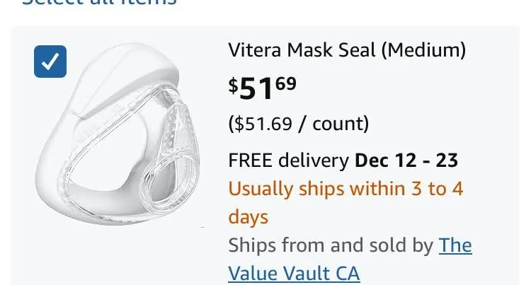 New fisher paykel replacement cushion for resmed airfit f20, siz