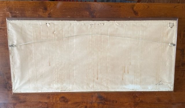 Vintage Needlepoint Wall Art 46" x 21" Hand Sewn Masterful - photo 5