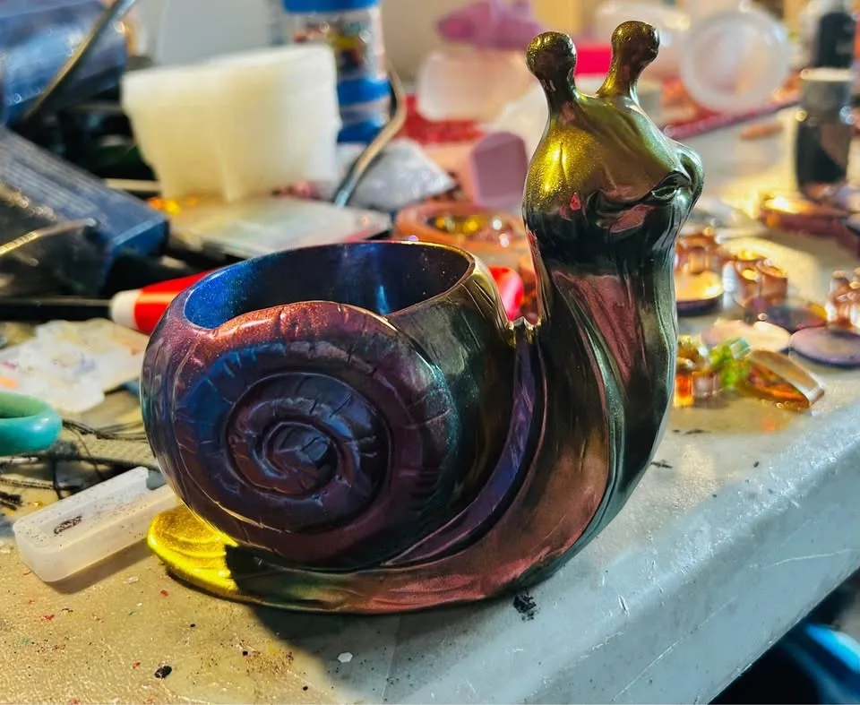 Snail planter silicone Mold image indicator(3)