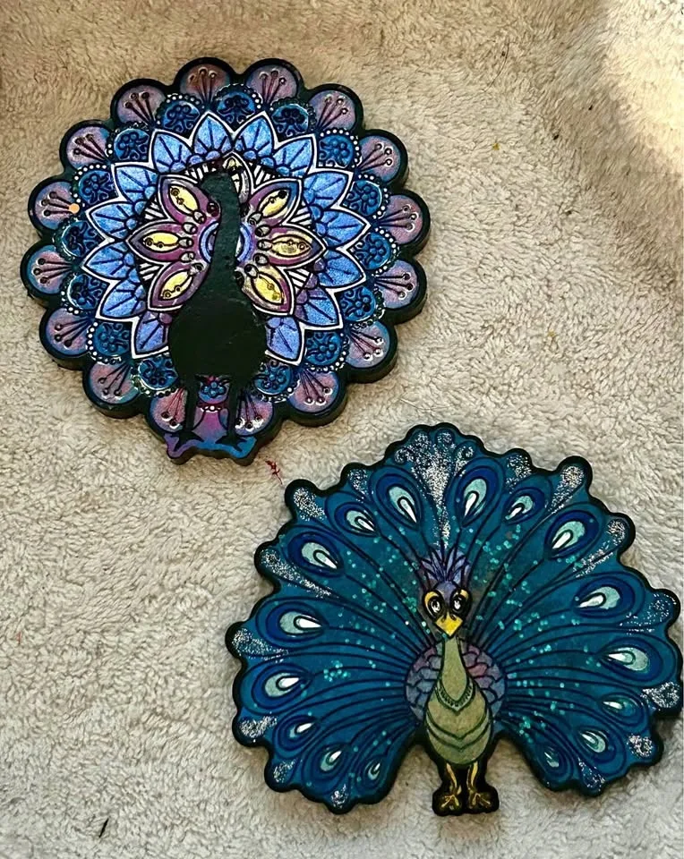 Custom Homemade resin coasters