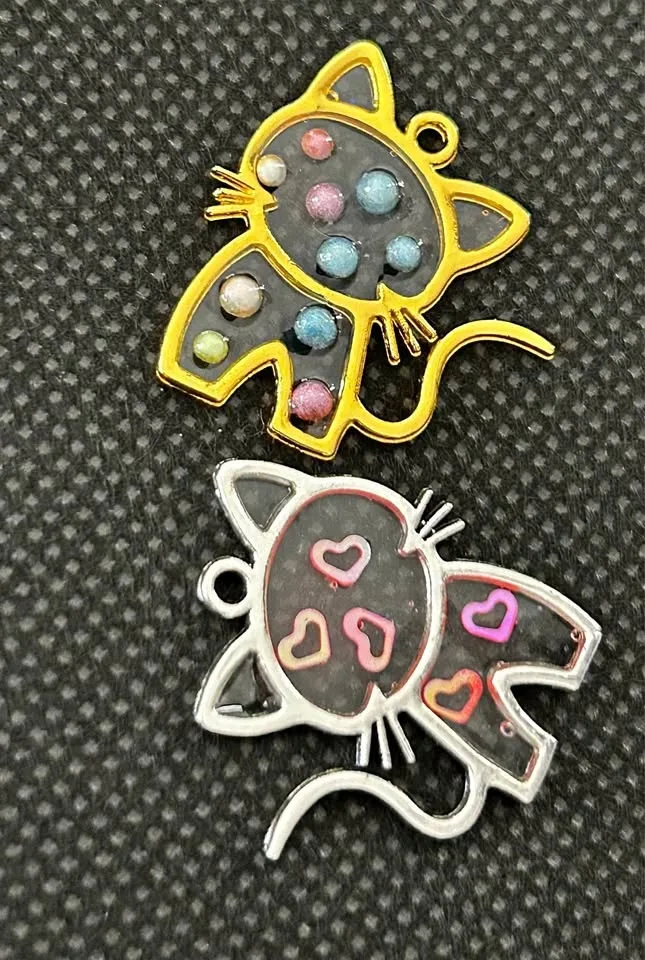Custom Resin Kitty Pendants