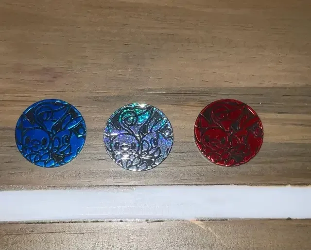 2011 Set of 3 BW Pokemon TCG Coins image indicator(2)