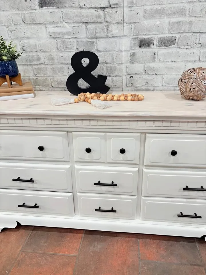 Beautiful, solid wood nine drawer dresser
