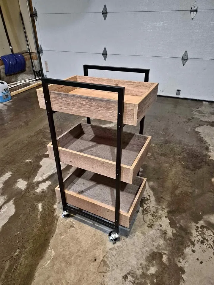 3-Tier Rolling Cart / Kitchen/Bar Cart with Wheels(Like New)