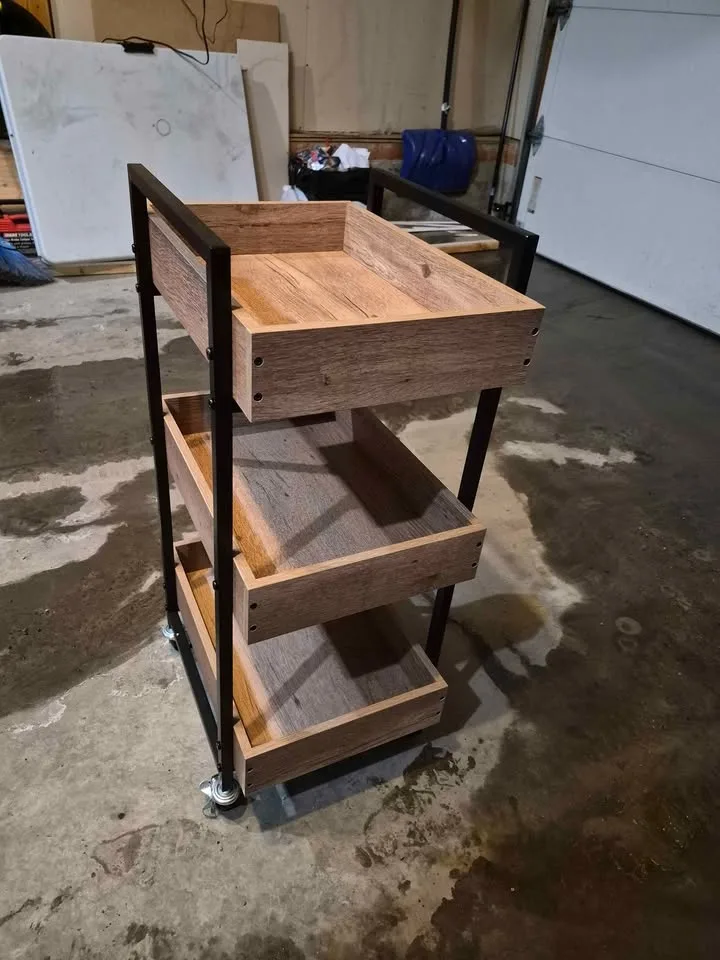 3-Tier Rolling Cart / Kitchen/Bar Cart with Wheels(Like New) image indicator(2)