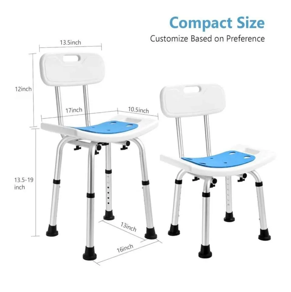 Shower Chair with Back Removable image indicator(3)