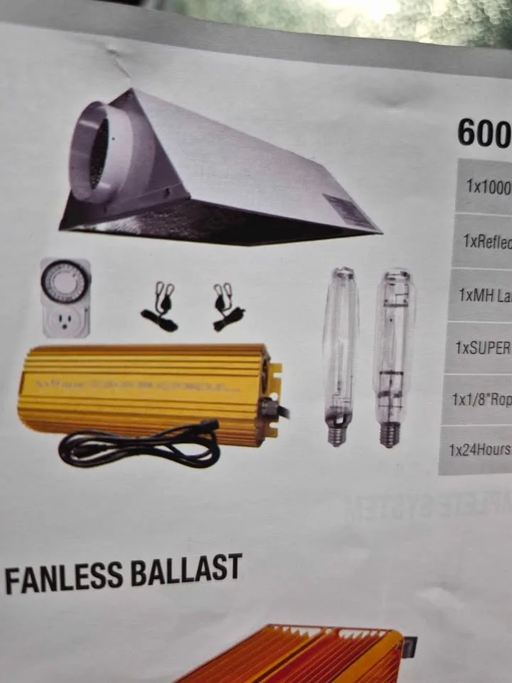 SunStream 1000W Grow Light Full Kit - BRAND NEW image indicator(6)
