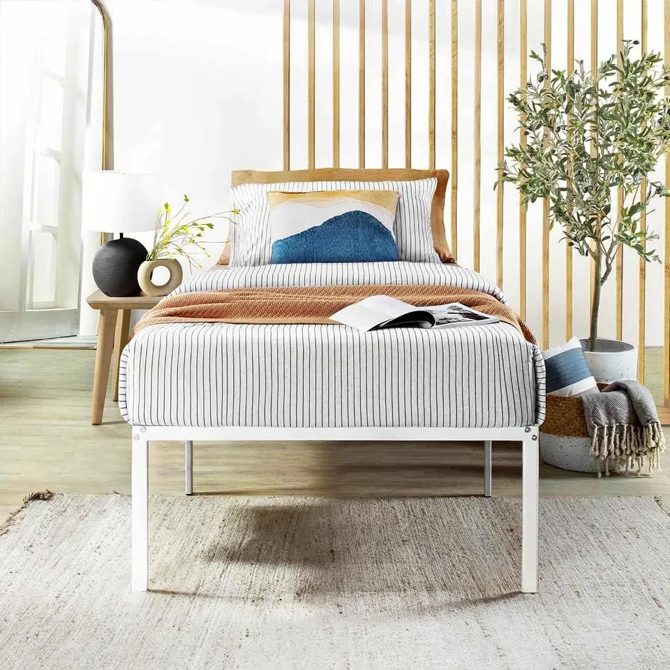 Mellow 18 Inch Single/Twin Size Metal Platform Bed Frame NEW