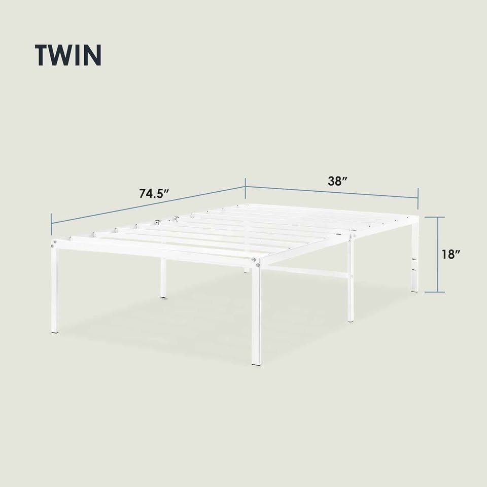 Mellow 18 Inch Single/Twin Size Metal Platform Bed Frame NEW - photo 2