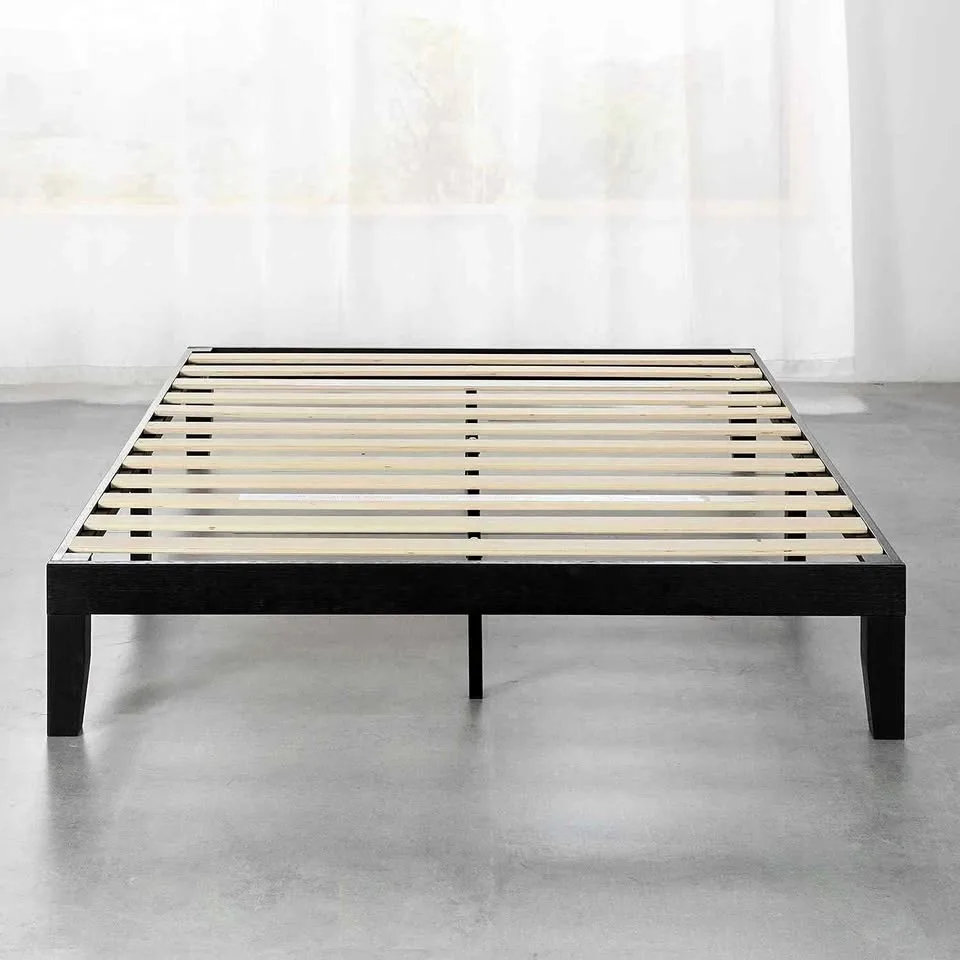Mellow 12 Inch Full/Double Solid Wood Platform Bed - NEW
