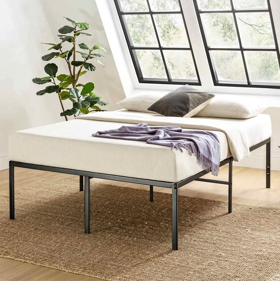 Mellow 18 Inch King Size Metal Bed Frame, BRAND NEW