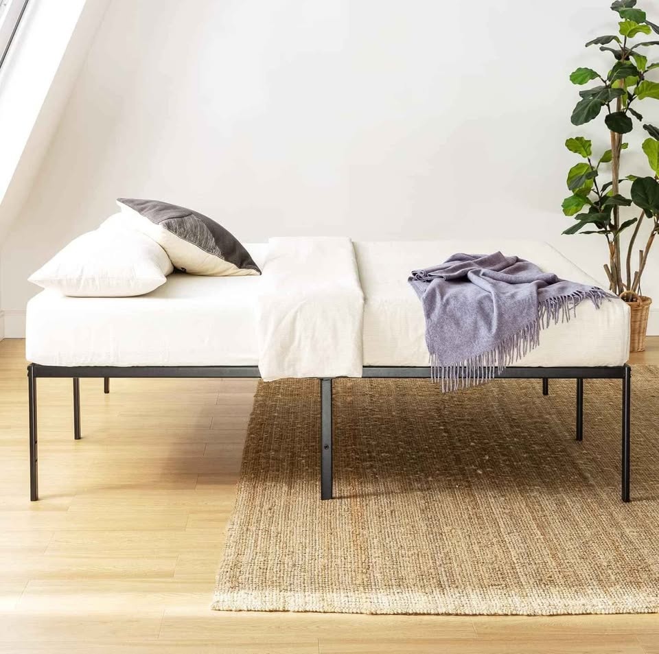 Mellow 18 Inch King Size Metal Bed Frame, BRAND NEW - photo 3
