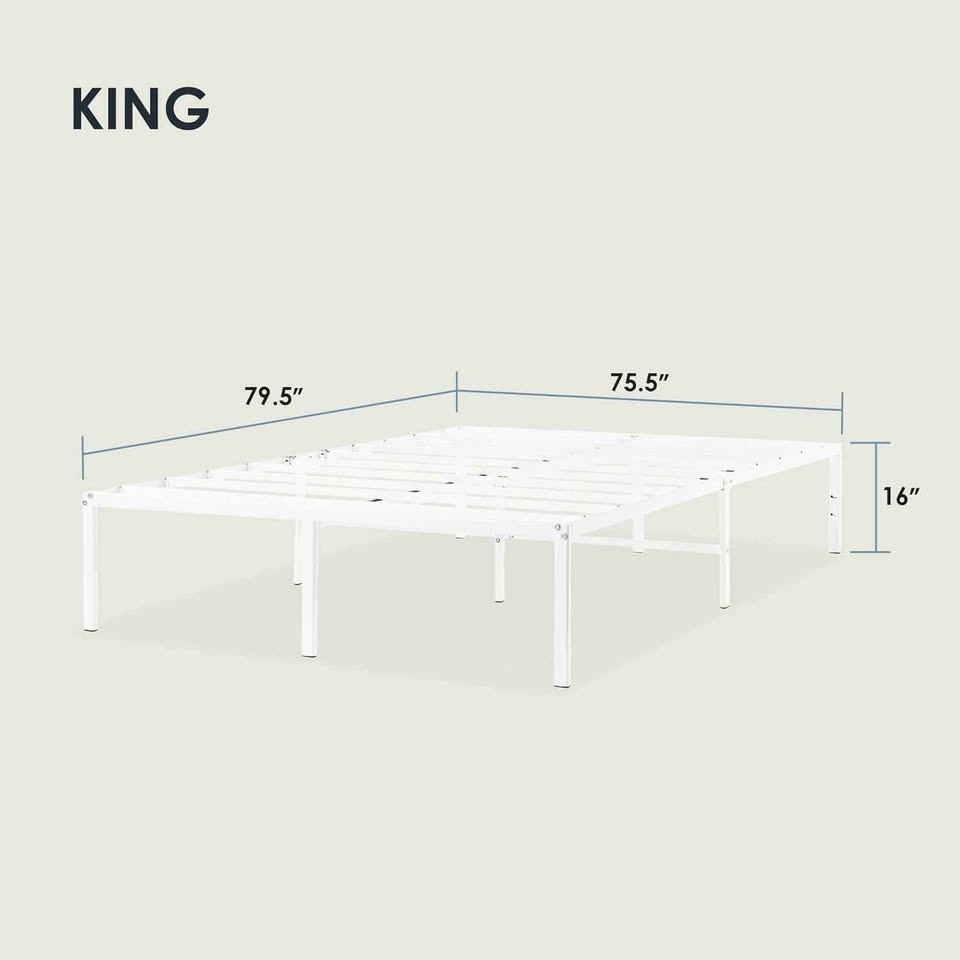 Mellow 16 Inch King Size Metal Bed Frame, BRAND NEW SEALED - photo 2