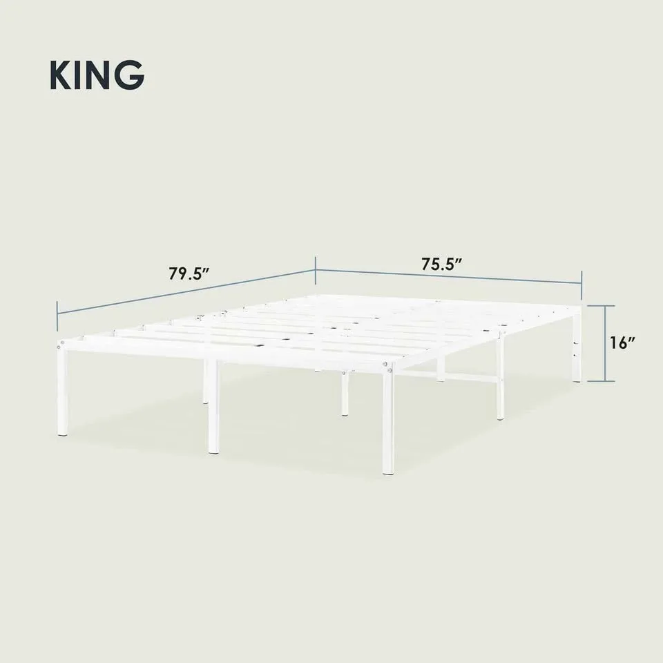 Mellow 16 Inch King Size Metal Bed Frame, BRAND NEW SEALED image indicator(2)