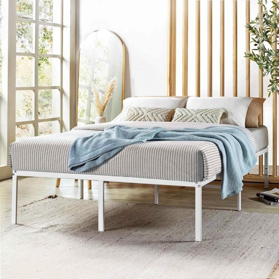 Mellow 18 Inch King Size Metal Platform Bed Frame, BRAND NEW