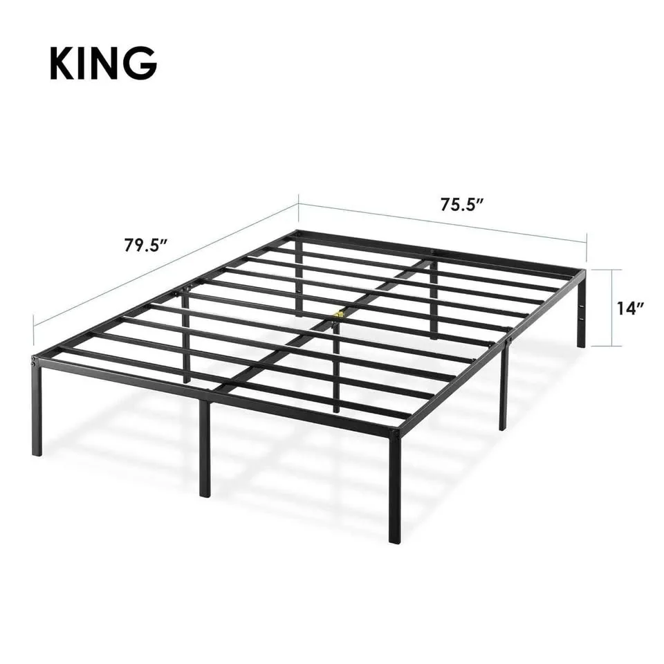 Mellow King Size Metal Bed Frame, Black, BRAND NEW image indicator(2)